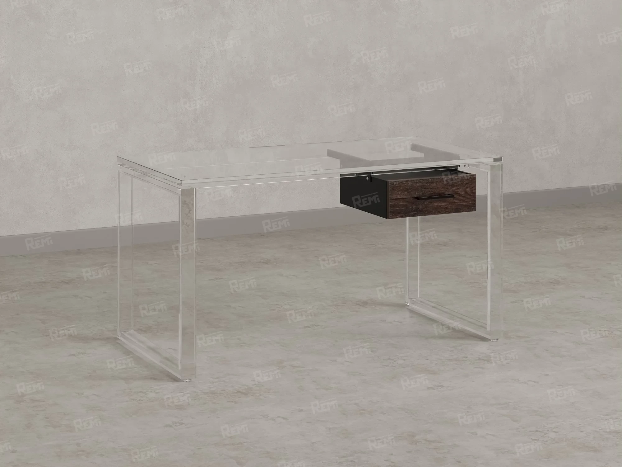 Тумба подвесная, один ящик 400x452x150 RM200-16х7 Дуб Апрельский Шоколадный/Черный