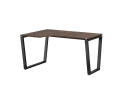 Стол угловой, U-опора, левый 1400x800/1000x750, RM051-14x8-10 Дуб Апрельский шоколад/Черный