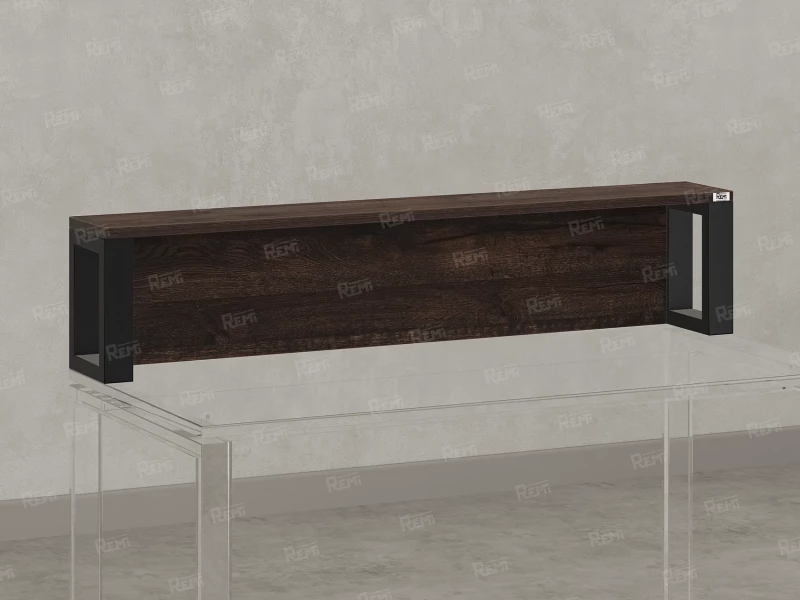 Надстройка для стола 1800x200x300 RM208-180x40 Дуб Апрельский Шоколадный/Черный