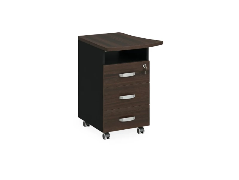 BRL RB085-53х60L Тумба приставная левая 530х600х740 Венге/Черный