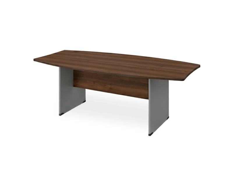 BRL RB006-240х120 Конференц-стол на панельном каркасе 2400х1200х740 Орех Вармия/Серый вулкан-кий
