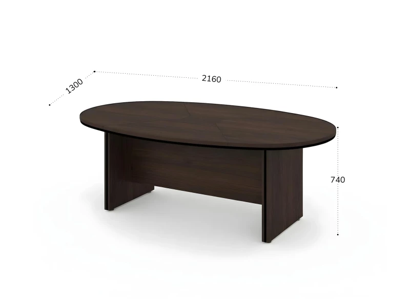 BRL RB008-216х130 Конференц-стол составной 2160х1300х740 Венге/Черный