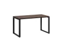 Стол прямой на O-образных опорах 1000x800x750 RM002-10x8 Дуб Апрельский шоколад/Черный
