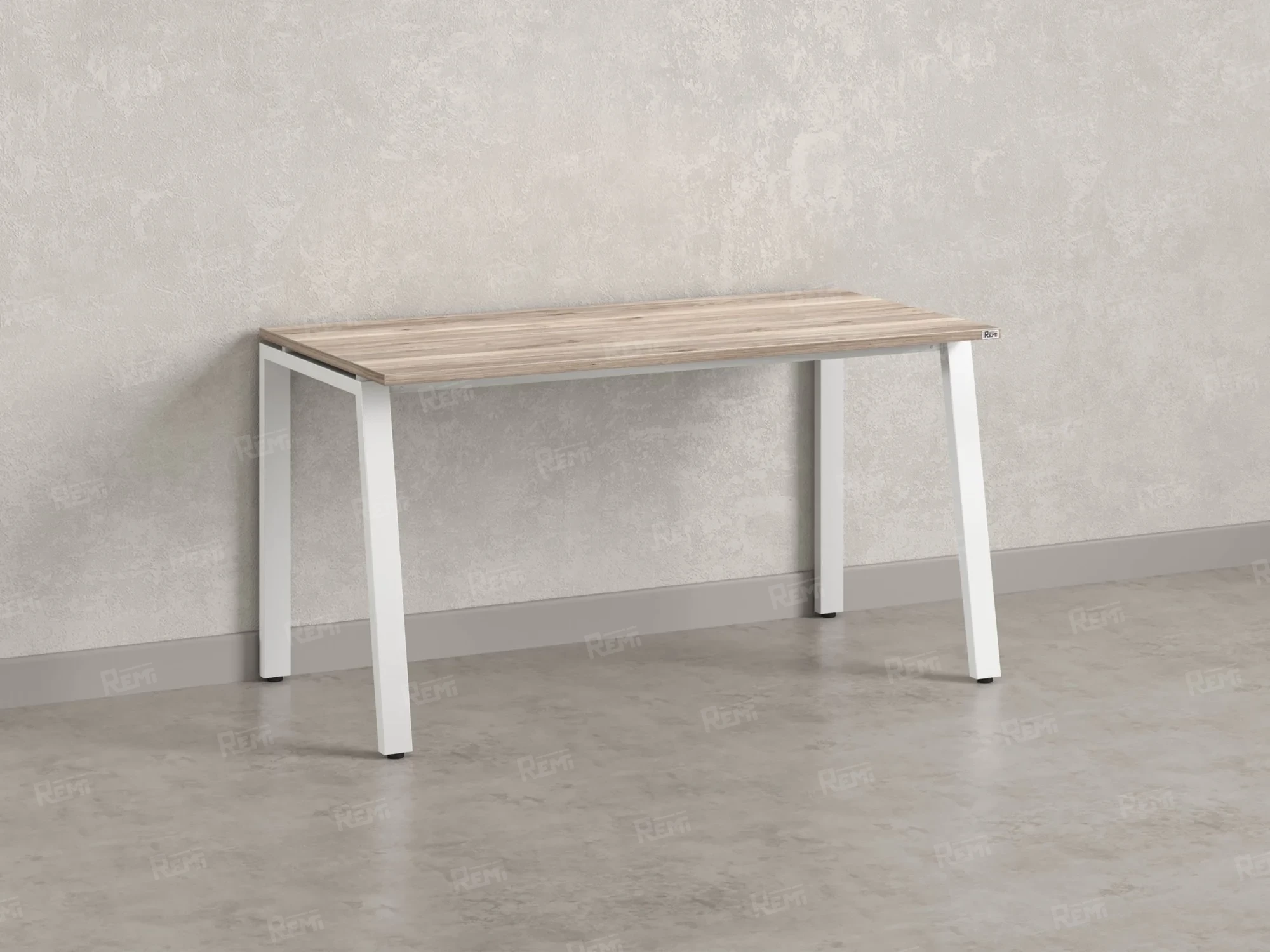 Стол прямой на Л-образных опорах 800x800x750 RM004-8x8 Дуб Маувелла/Белый