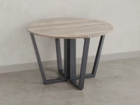 Круглый стол на U-образных опорах 1300x1300x750 RM188-13x13 Дуб Маувелла/Серый