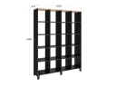 Стеллаж, 20 ячеек 1500х370х1980 RM144-150x37 Вяз Швейцарский светлый/Черный