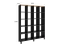 Стеллаж, 20 ячеек 1500х370х1980 RM144-150x37 Вяз Швейцарский светлый/Черный