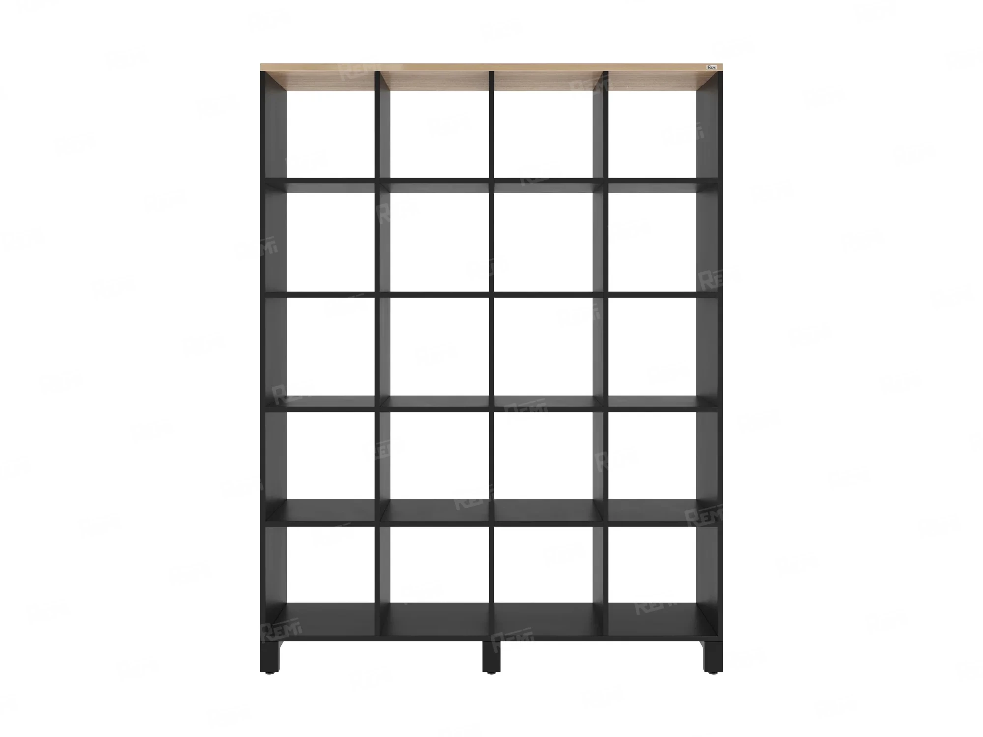 Стеллаж, 20 ячеек 1500х370х1980 RM144-150x37 Вяз Швейцарский светлый/Черный