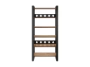 Стеллаж, 6 уровней 900x370x1920 RM132-90x37 Дуб Юстус/Черный