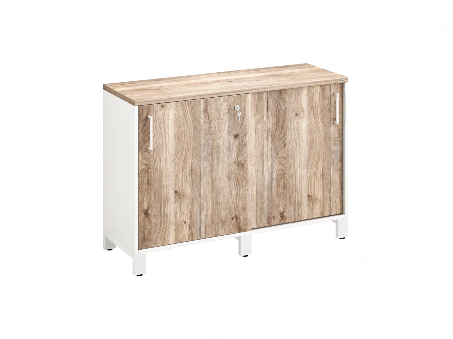 Низкий шкаф-купе 1200x420x850 RM124-120x42 Дуб Маувелла/Белый