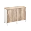 Низкий шкаф-купе 1200x420x850 RM124-120x42 Дуб Маувелла/Белый