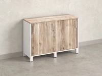 Низкий шкаф-купе 1200x420x850 RM124-120x42 Дуб Маувелла/Белый