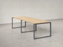 Cтол для переговоров, на О-обазном каркасе 2200x1400x750 RM081-220x140 Вяз Швейцарский светлый/Серый