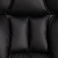 24856 Кресло Comfy CR Черный/Черный, Экокожа
