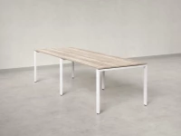 Cтол для переговоров, на П-образном каркасе 2200x1200x750 RM080-220x120 Дуб Маувелла/Белый