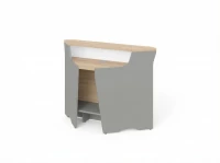 BRL RB079-92х92 Модуль угловой, низкий 920х920х960 Акация/Серый вулканический