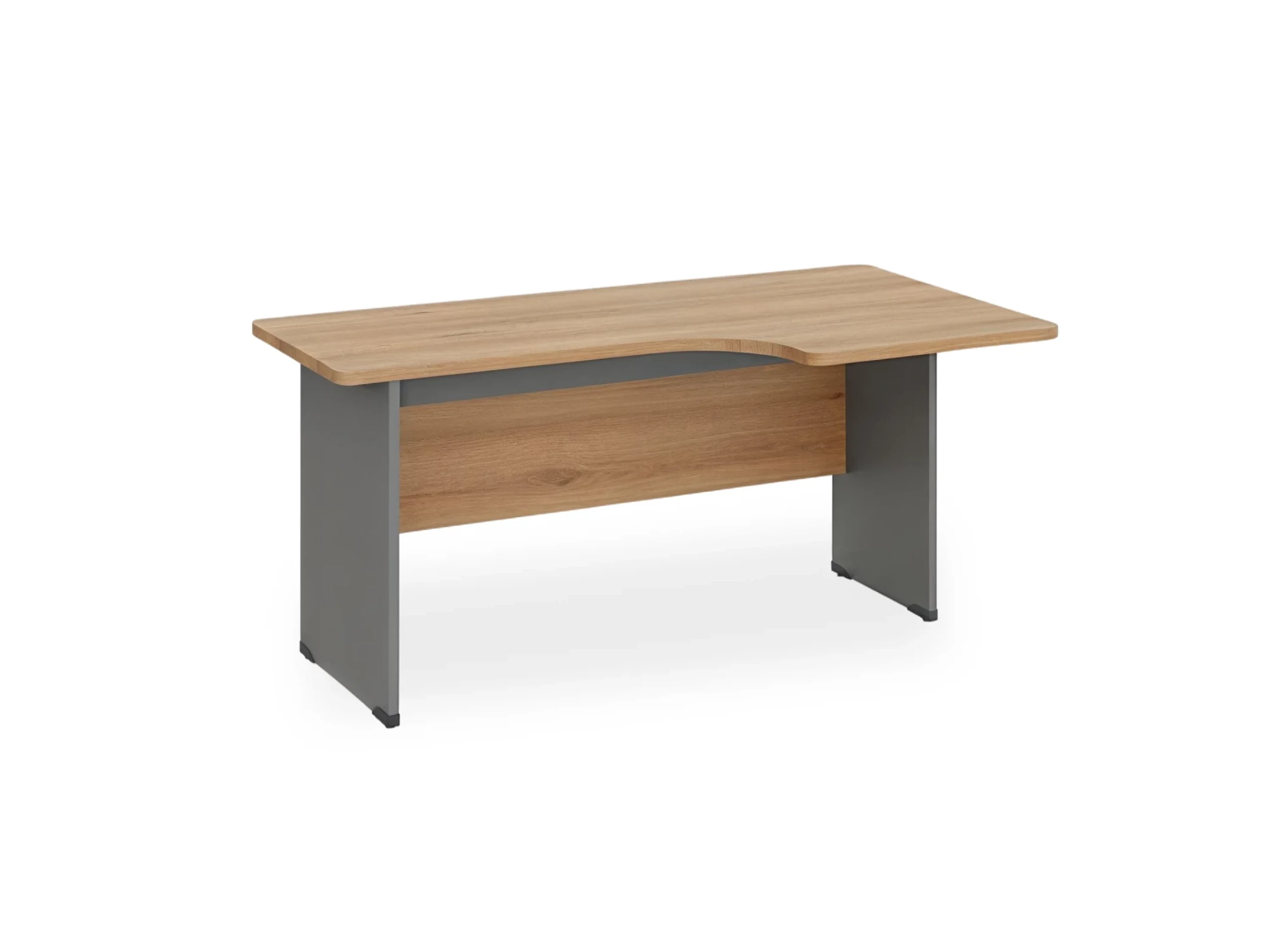 BRL RB085-160х95R Угловое рабочее место правое 1600х950х740 Акация/Серый вулкан-кий