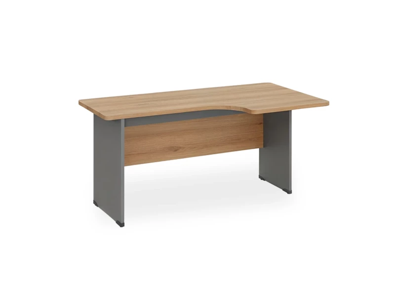 BRL RB085-160х95R Угловое рабочее место правое 1600х950х740 Акация/Серый вулкан-кий