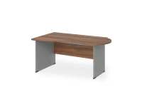BRL RB004-140х80L Стол асимметричный левый 1400х800х740 Орех Вармия/Серый вулкан-кий