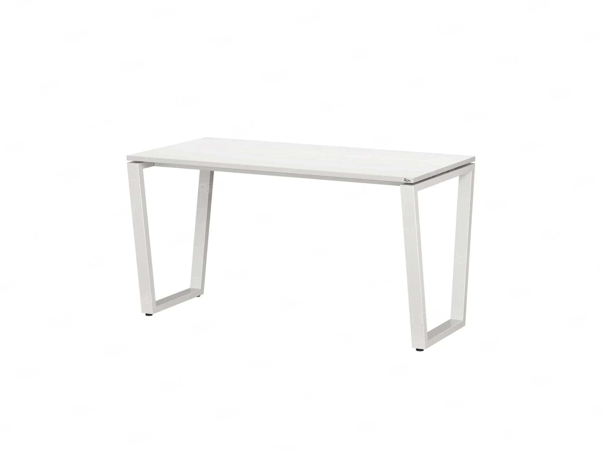 Стол прямой на U-образных опорах 2000x600x750 RM003-20x6 Белый/Белый