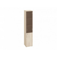 Шкаф узкий, RE097 З/С ХДФ 39,9x42x197 см Акация светлый/Акация светлый, Серия Еврова | Europe