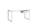 Стол прямой с подвесной тумбой, О-опора 2000x600x750 RM036-20x6 Белый/Белый