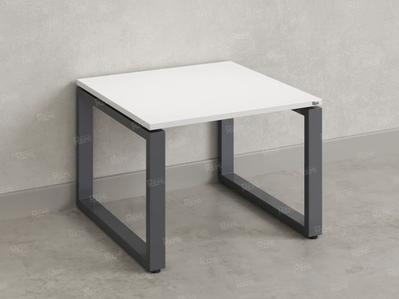 Журнальный стол с полкой 900x700x550 RM182-9x7 Белый/Серый