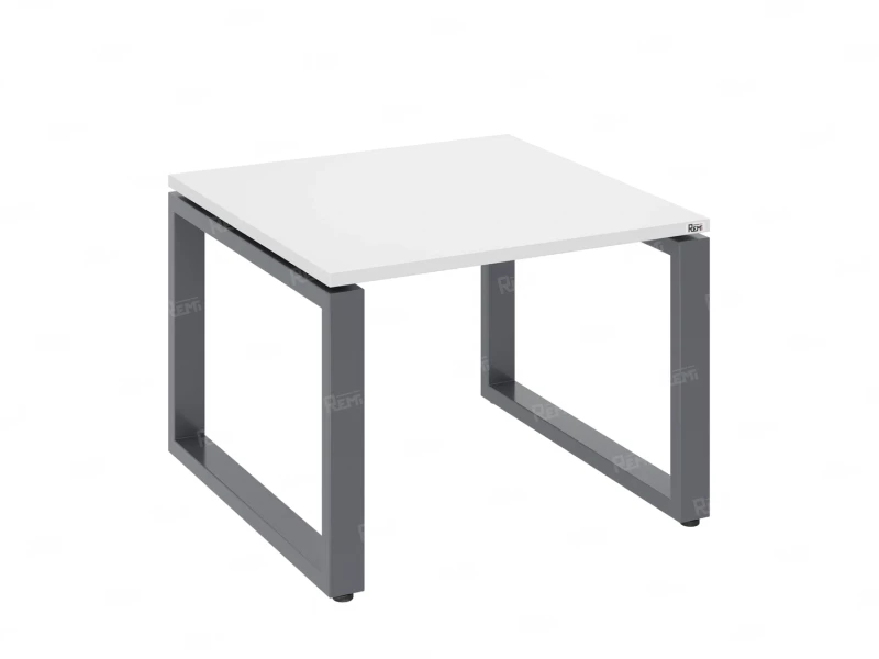 Журнальный стол с полкой 900x700x550 RM182-9x7 Белый/Серый