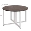 Круглый стол на О-образных опорах 1200x1200x750 RM187-12x12 Дуб Апрельский шоколад/Белый