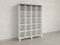 Стеллаж, 20 ячеек 1500х370х1980 RM144-150x37 Дуб Апрельский шоколад/Белый