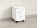 Тумба мобильная, 3 ящика 400x500x600 RM120-40x50 Белый/Белый