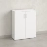 Шкаф распашной, регулируемые опоры, 3 уровня 900x420x1100 RM150-90x42 Белый/Белый