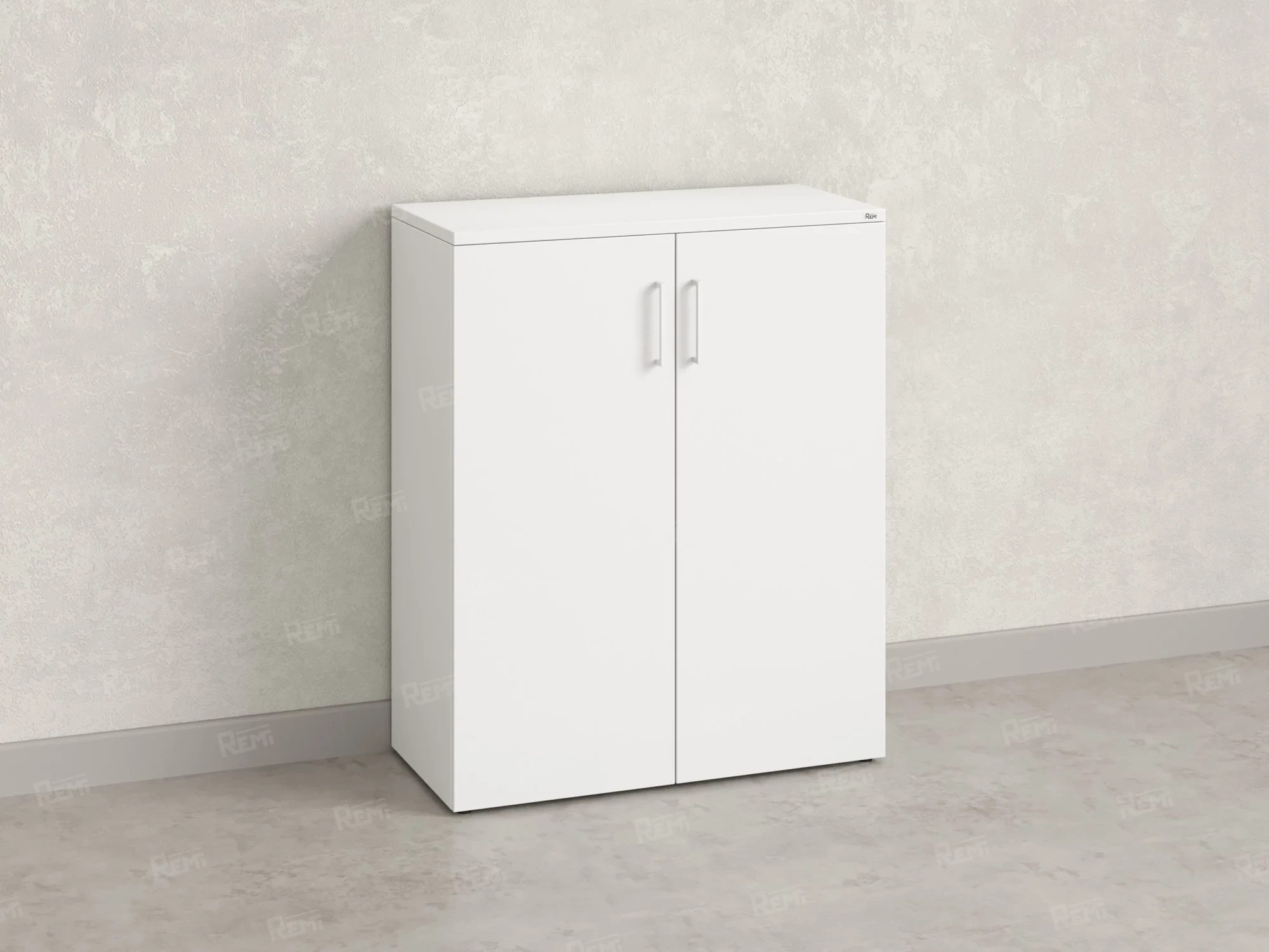 Шкаф распашной, регулируемые опоры, 3 уровня 900x420x1100 RM150-90x42 Белый/Белый