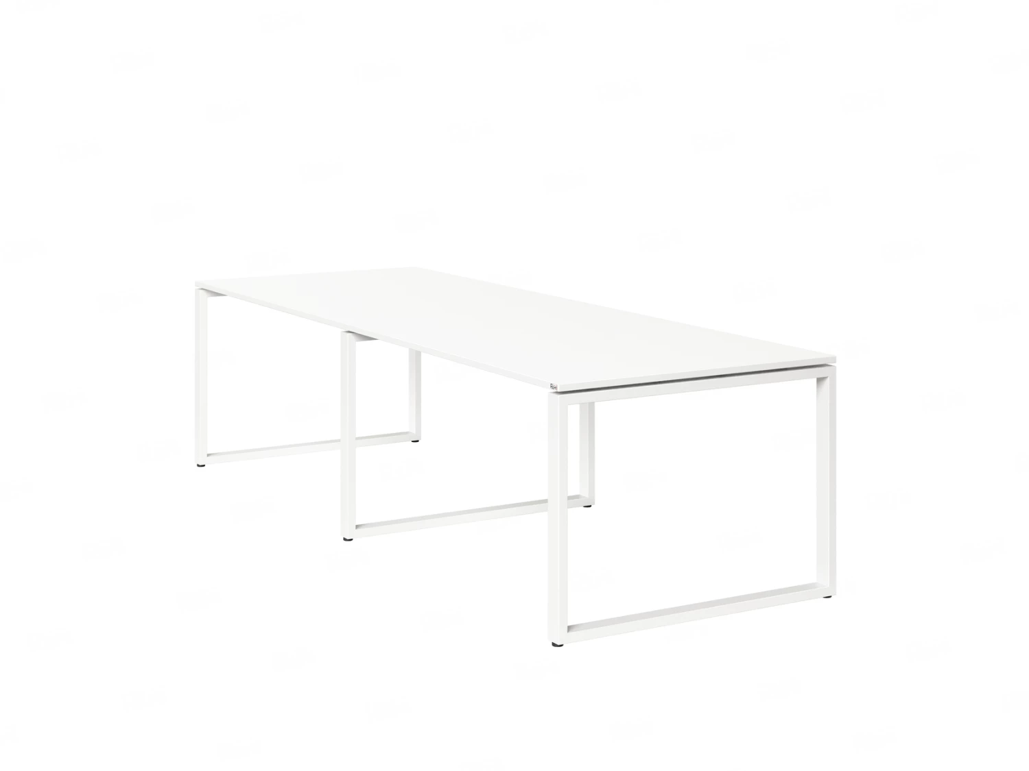Cтол для переговоров, на О-обазном каркасе 2300x1400x750 RM081-230x140 Белый/Белый