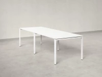 Cтол для переговоров, на П-образном каркасе 2400x1200x750 RM080-240x120 Белый/Белый