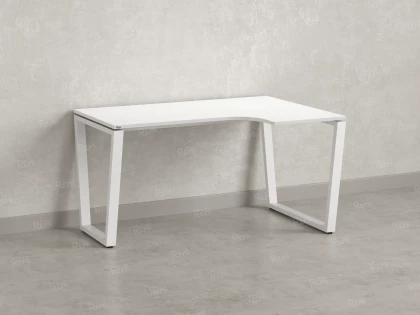 Стол угловой, U-опора, правый 1600x600/900x750, RM050-16x6-9 Белый/Белый
