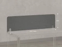 Экран-перегородка тканевый 800x16x400 RM207-80x40 Серый