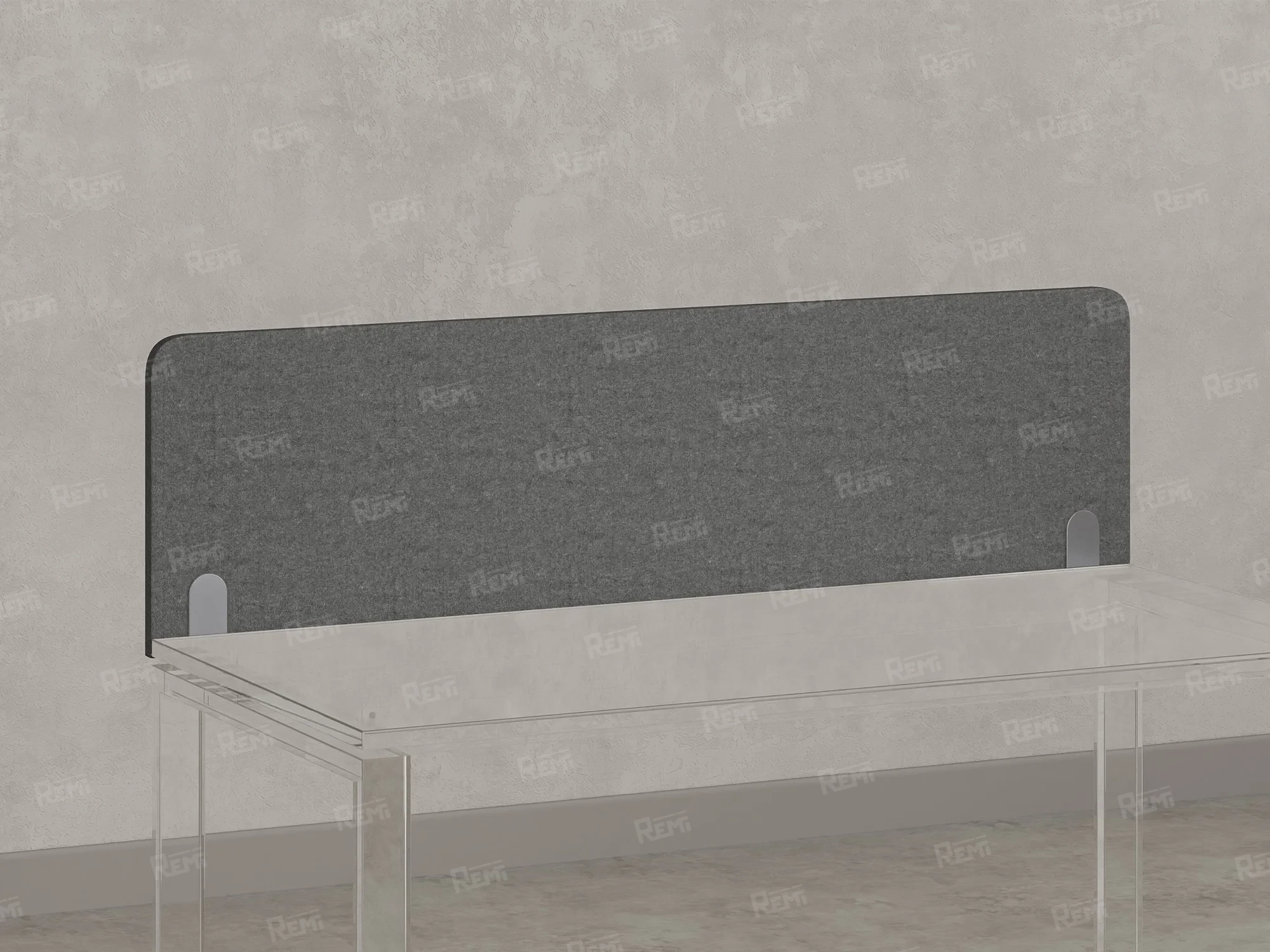 Экран-перегородка тканевый 800x16x400 RM207-80x40 Серый