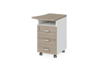 BRL RB086-57х60R Тумба приставная правая 570х600х740 Шорвуд/Белый