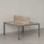 Бенч-система, 2 рабочих места, с одним экраном ЛДСП 1200x1200x750 RM165-2-12x12 Дуб Маувелла/Серый