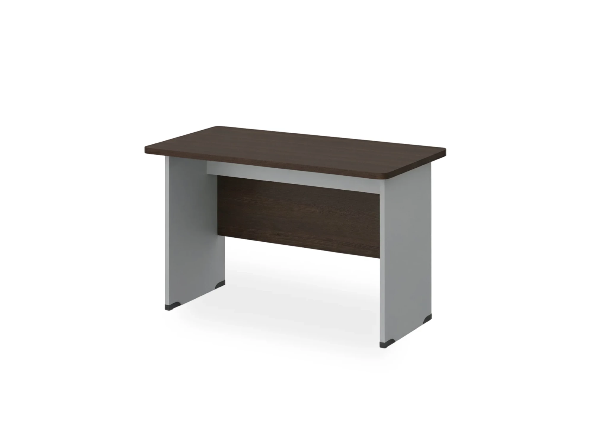 BRL RB002-180х85 Стол прямой с вогнутой столешницей 850 мм 1800х850х740 Венге/Серый вулкан-кий