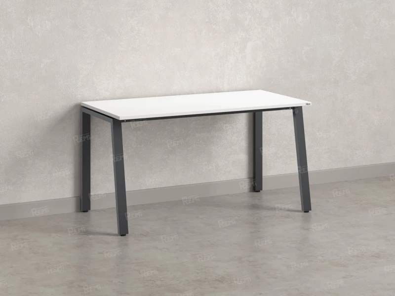 Стол прямой на Л-образных опорах 1800x800x750 RM004-18x8 Белый/Серый