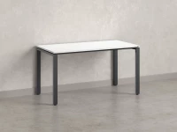 Стол прямой на П-образных опорах 1800x600x750 RM001-18x6 Белый/Серый