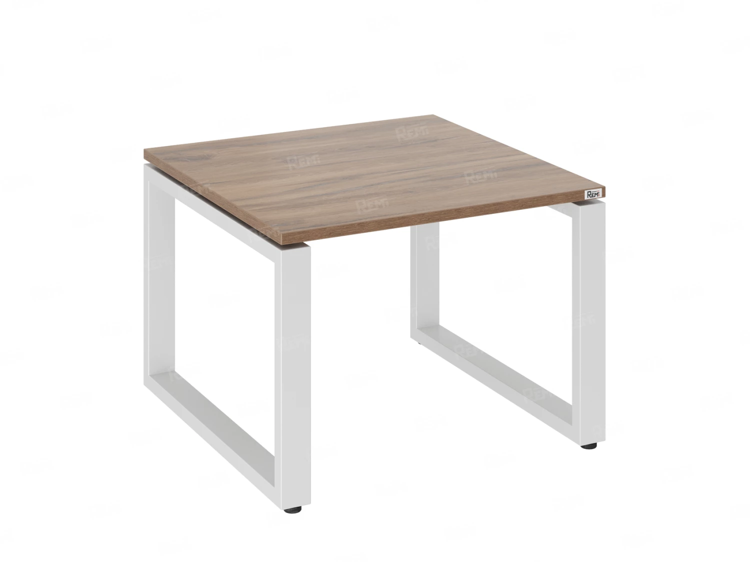 Журнальный стол с полкой 1000x700x550 RM182-10x7 Дуб Юстус/Белый