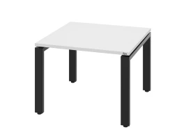 Журнальный стол с полкой 700x600x550 RM183-7x6 Белый/Черный