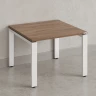Журнальный стол с полкой 700x800x550 RM183-7x8 Дуб Юстус/Белый