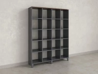 Стеллаж, 20 ячеек 1500х370х1980 RM144-150x37 Дуб Апрельский шоколад/Серый