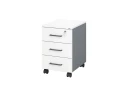 Тумба мобильная, 3 ящика 400x500x600 RM120-40x50 Белый/Серый