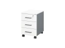 Тумба мобильная, 3 ящика 400x500x600 RM120-40x50 Белый/Серый