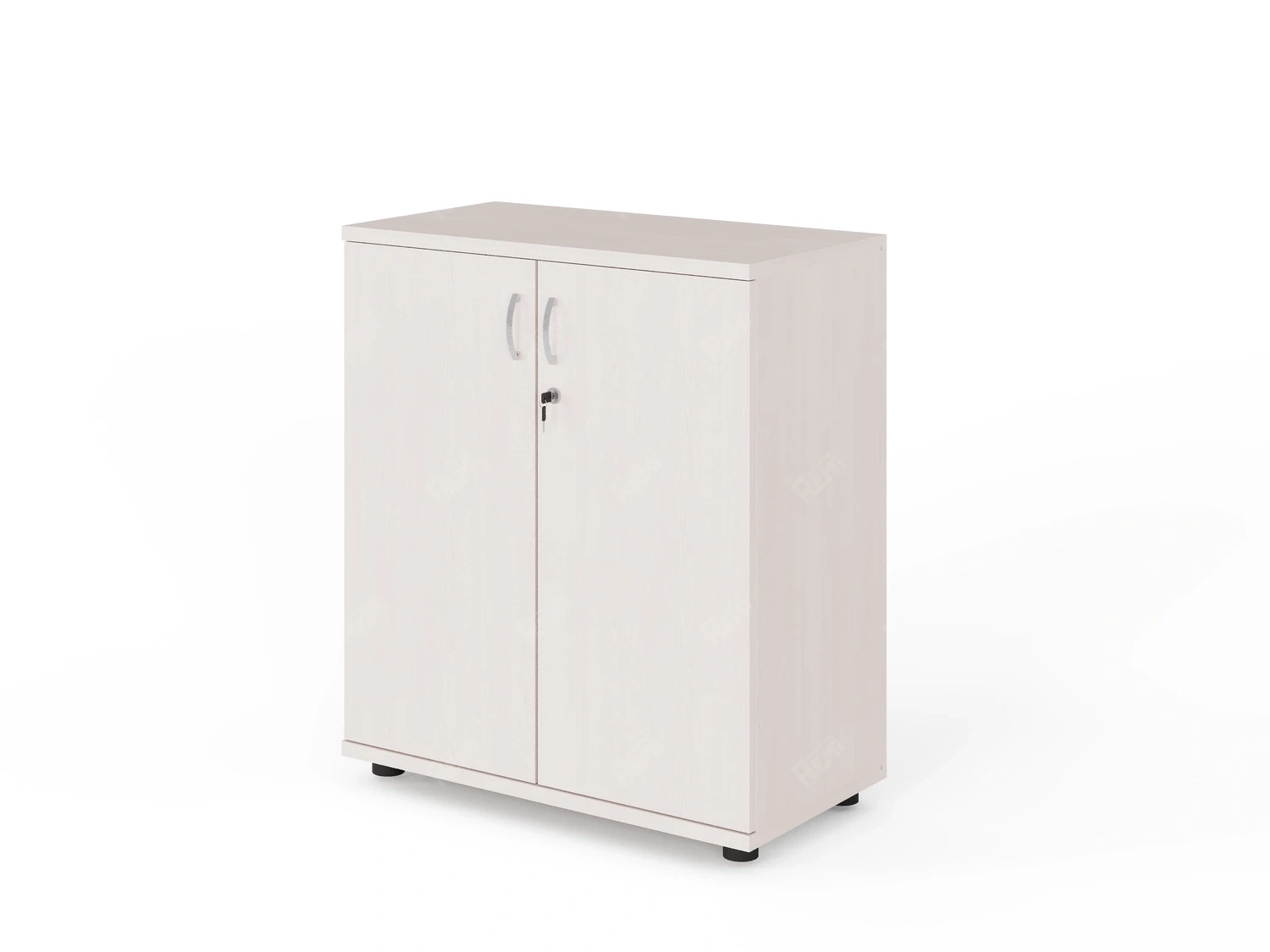 Шкаф RLG033 2 закрытый полки 700х350х770 Дуб Молочный, Серия ЛАЙТ | LIGHT